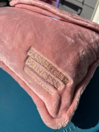 Passenger Princess™ Travel Blanket & Pillow 2 in 1 (Pink)