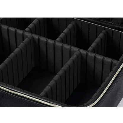 Waterproof Cosmetic Bag Women Makeup Bag Suitcase Travel Storage Box For Manicure Portable Storage Bag With Adjustable Dividers