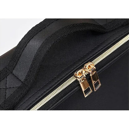 Waterproof Cosmetic Bag Women Makeup Bag Suitcase Travel Storage Box For Manicure Portable Storage Bag With Adjustable Dividers